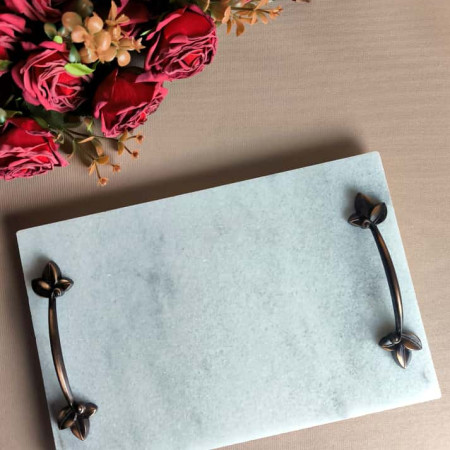 Zianc Mermer Söz-Nişan Tepsisi 20*30