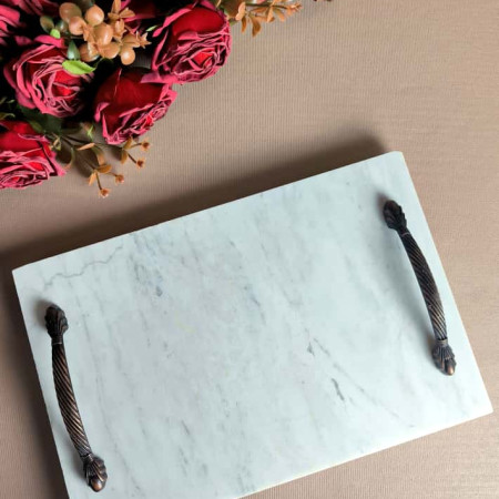 Yuliac Mermer Söz-Nişan Tepsisi 20*30