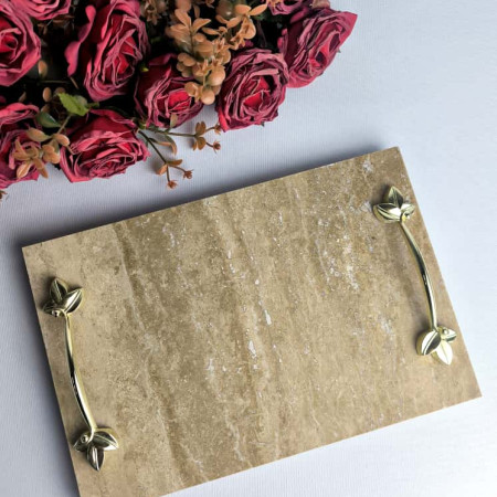 Doprazio Mermer Söz-Nişan Tepsisi 20*30